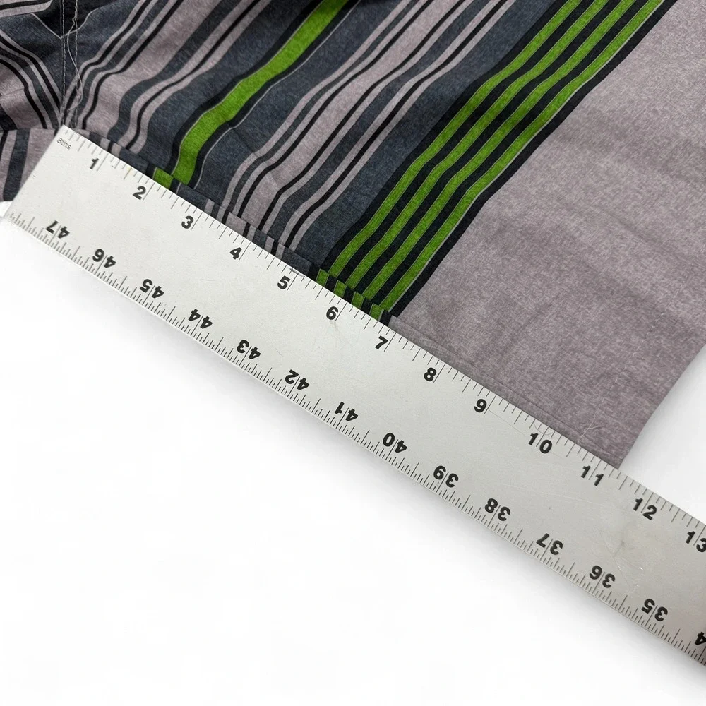 OP OPFLEX Mens 36 Striped Swim Trunks Shorts 4 Way‎ Stretch Charcoal Gray Board